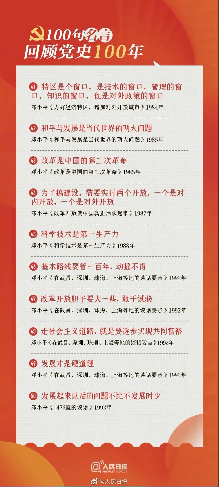 黨史學習教育主題活動|100句名言回顧黨史100年 資訊動态 第5張